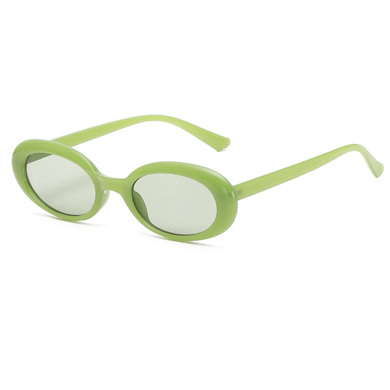 Venta al por mayor Gafas de sol unisex con marco pequeño ovalado para PC